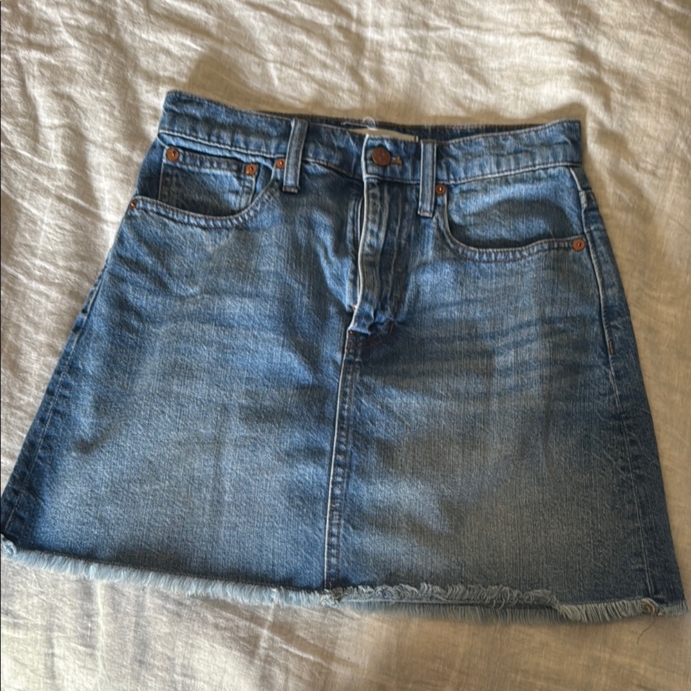 Madewell Denim Mini Skirt